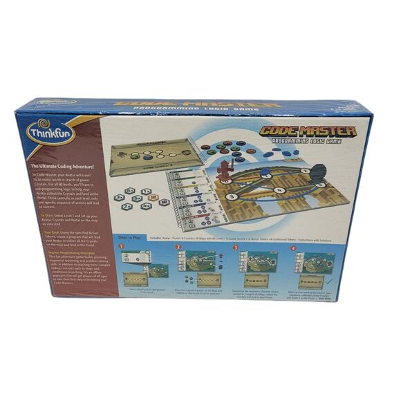 Sealed Thinkfun Code Master Programming Logic Board Game 60 Levels Educational - Picture 2 of 9
